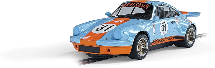 Scalextric Porsche 911 RSR 3.0 Gulf #31 1:32 Slot Race Car C4304, Burgandy