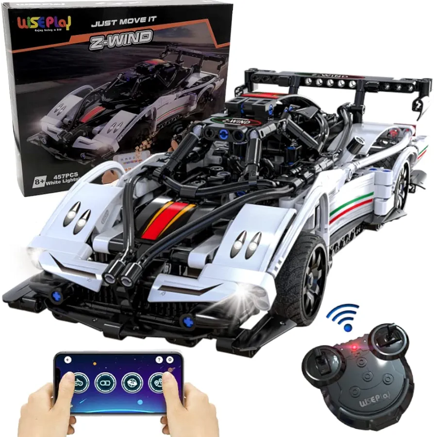 WisePlay Model Cars to Build for Adults and Kids 9-12 Year - STEM Projects for Kids Ages 12-16 Year - Build Your Own Remote Control Car - Gifts for Boys 12-14 Years Old