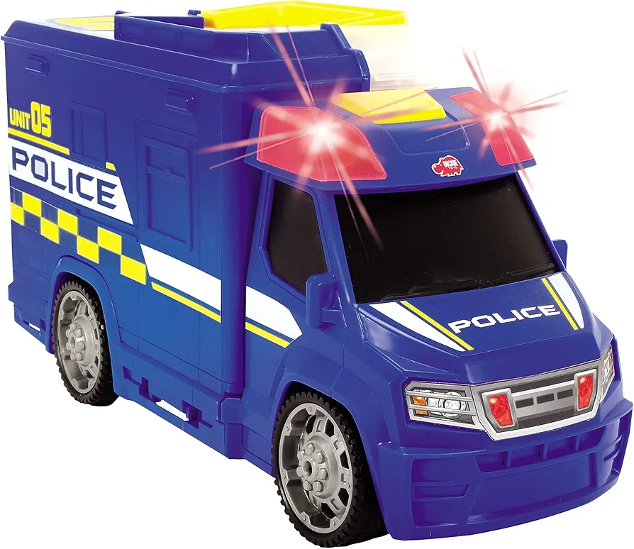 DICKIE TOYS Push and Play SOS Rescue Police Patrol Car