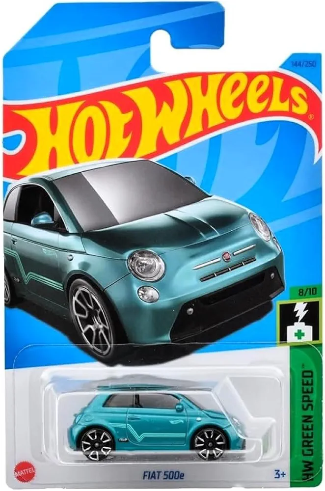 Hot Wheels Fiat 500e (Blue) 2023 HW Green Speed