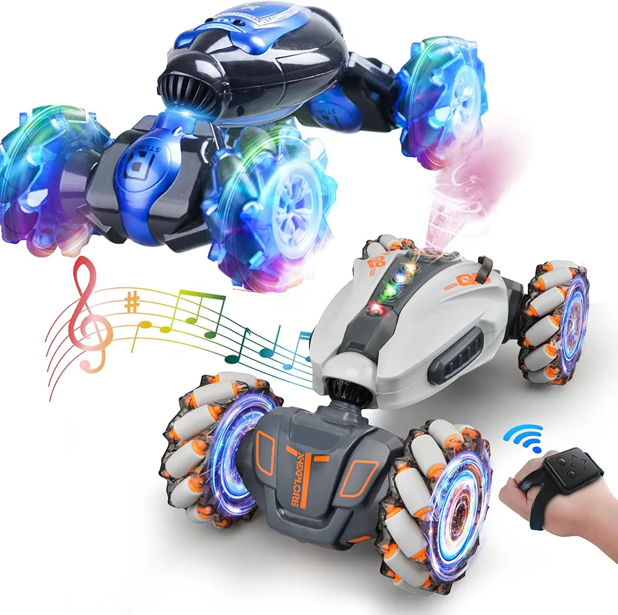 Gesture RC Cars, 25KM/H Remote Control Car For Boys 8-12, Hand Controlled Rc Car, Toy Cars, Gesture Sensing RC Stunt Car, Toys for Boys Age 6-8,Ideas Birthday Gifts for 6 7 8 9 10 11 12 Year Old Boys