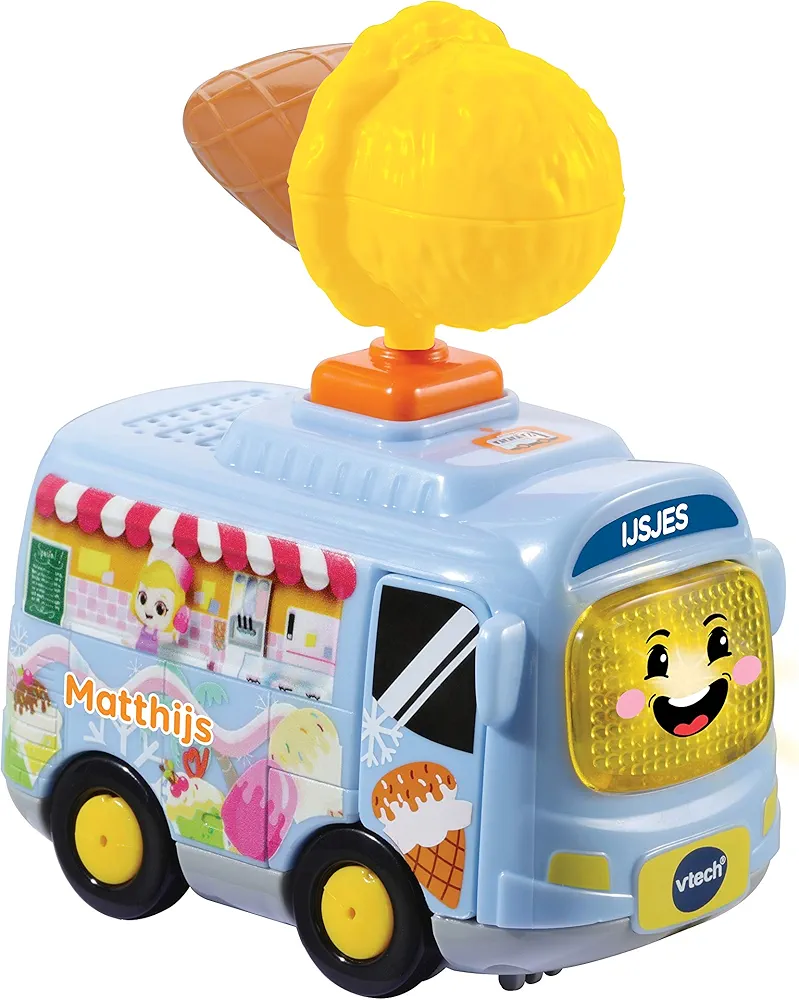 VTech - Toet Toet Cars - Special Edition - Matthijs Ice Cream Car - Educational Baby Toys - Sturdy and Durable Design - Age: 1-5 Years