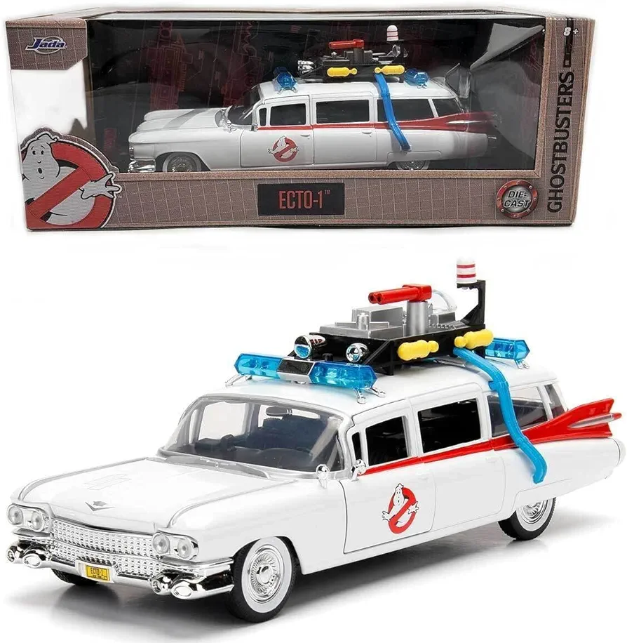 Jada Toys Hollywood Rides: Ghostbusters ECTO-1 White 1: 24 Scale