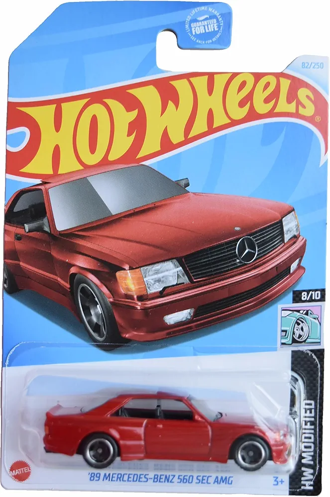 Matchbox Hot Wheels '89 Mercedes Benz 560 Sec AMG, HW Modified 8/10 [red] 82/250