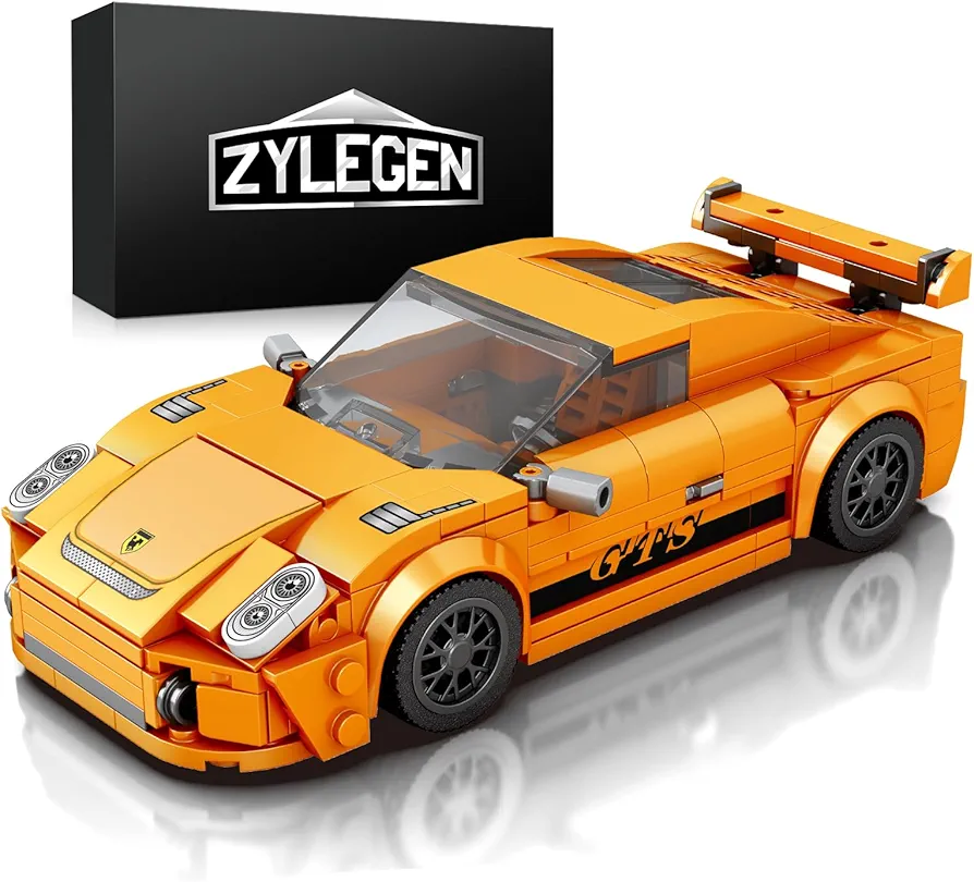 ZYLEGEN Sports Car Building Toy Set,Technique and Engineering Construction Toy for Kids Boys and Girls,A Great Gift for Car Lovers Gifts for Boys Age 3 4 5 6 7 8 9 10,911 GT3(338Pcs)