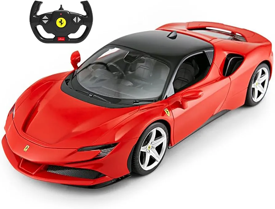 PowerTRC RC Ferrari Car, Ferrari Toy Car, Ferrari SF90 1:14 Scale Official Licensed Battery Operated Model Sports Car RC Cars for Boys Age 8-12