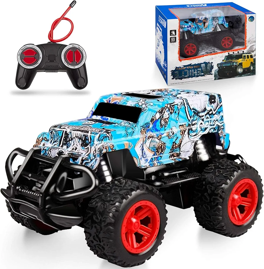 Kids Toys for 3 4 5 6 Year Old Birthday Gift, Remote Control Car for Boys 3-5 RC Cars Monster Trucks Age 4-7, Christmas Teen Gifts for 3-7 Year Old , Toddler Age 2-6