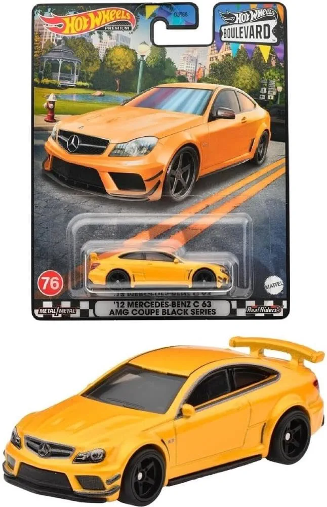 マテル(MATTEL) Hot Wheels HKF23 Boulevard - '12 Mercedes-Benz C63 AMG Coupe Black Series, Ages 3 and Up