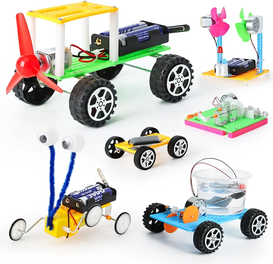 STEM Kits for Kids Age 6-8,Robot Building Kit STEM Toys for Boys Crafts 5-8, 6 7 Year Old Boy Birthday Gift, Science Experiments Activities Engineering Projects, Unique Gifts for 8 9 10 11 12 +