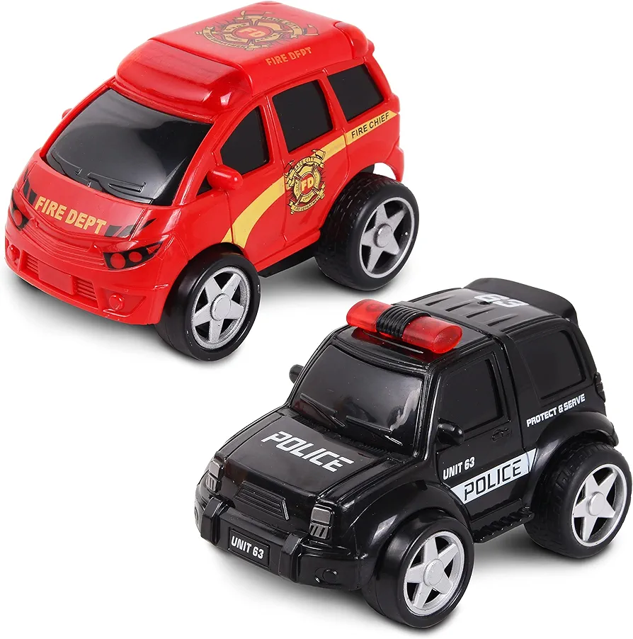 NKOK Junior Racers 2PK Friction Powered Fire Rescue & Police