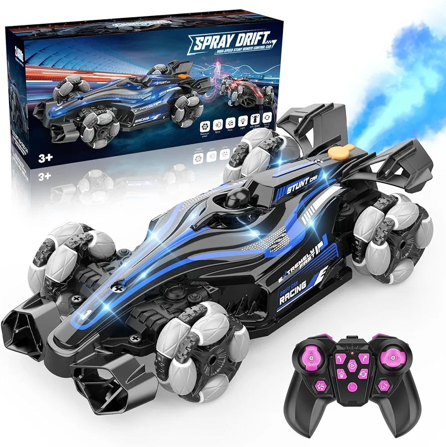 RC Drift Car, Remote Control Car for Boys 4-7 8-12 Fast 2.4Ghz 1:14 Scale High Speed RC Race Car Boy Toys Age 6-8 8-10 Cool Birthday Gifts for 5 6 7 8 9 10 Year Old Boys Blue