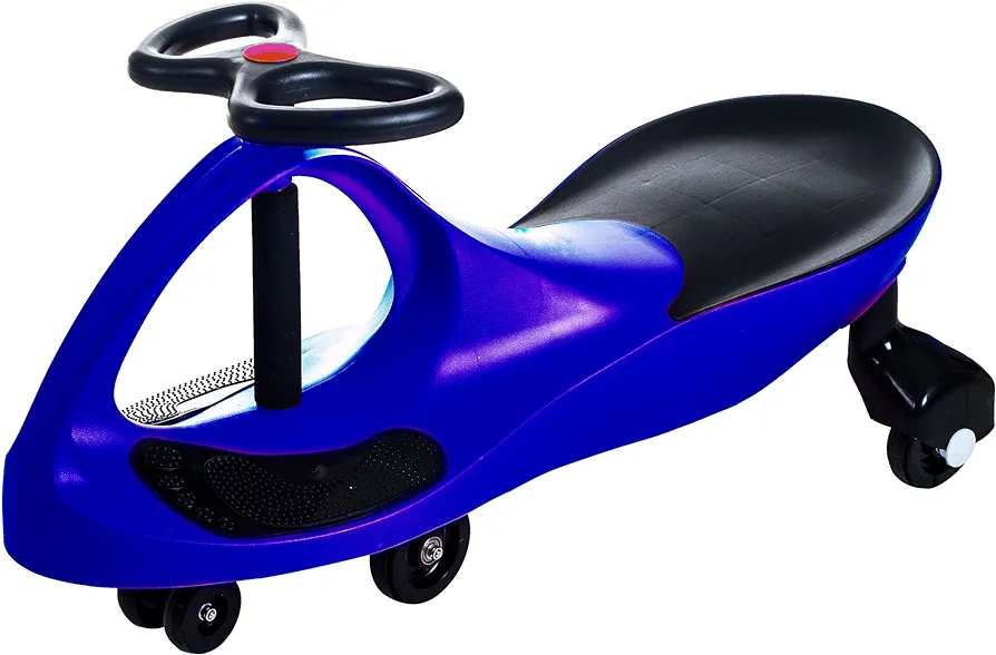 Wiggle Car - Ride on Toy for Ages 3 and Up - Toddler Ride on Toys with no Batteries, Gears, or Pedals Just Twist, Wiggle, and Go by Lil’ Rider (Blue)