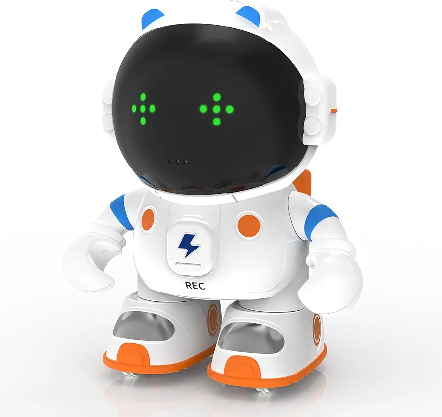 KaeKid Astronaut Robots for Kids, Interactive Smart Robotic with Touch Sensor, Voice Control, Speech Recognition, Singing, Dancing, Repeating and Recording, Rechargeable Robot Toy for 3-8 Year Old