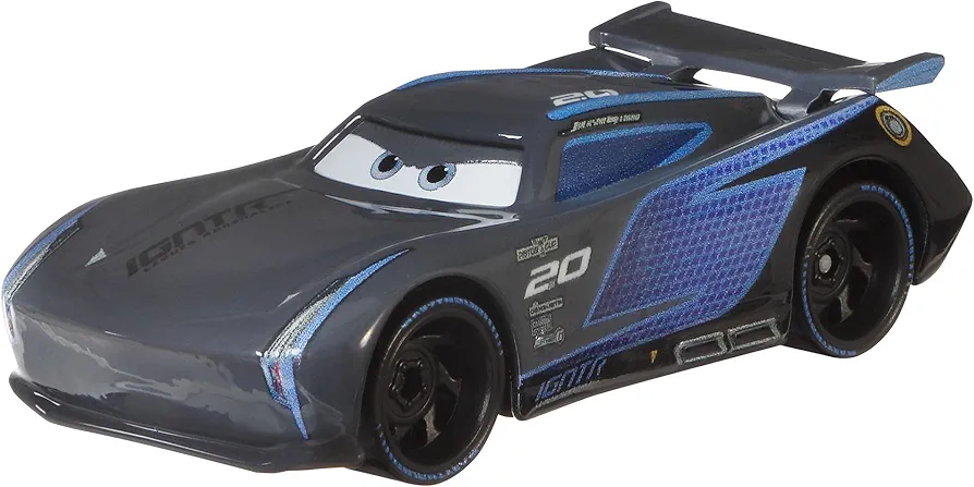 Disney Cars Toys Jackson Storm 1:55 Scale Fan Favorite Character Vehicles for Racing and Storytelling Fun, Gift for Kids Ages 3 Years and Older, Multicolor