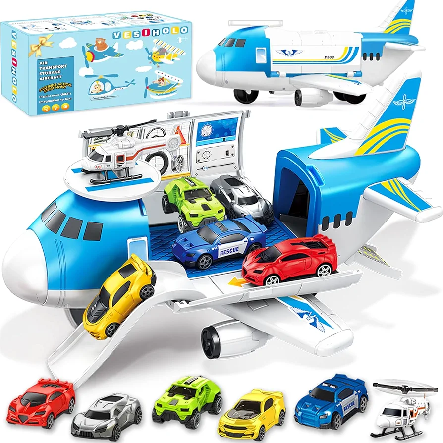 Airplane Toy, Airplane Toys for 3 Years Old, Toy Airplane for Boys Age 4-7, Airplane Toys for Toddlers, Toys for 2 3 4 5 Years Old, Aeroplane Toy, Plane Toys for Birthday