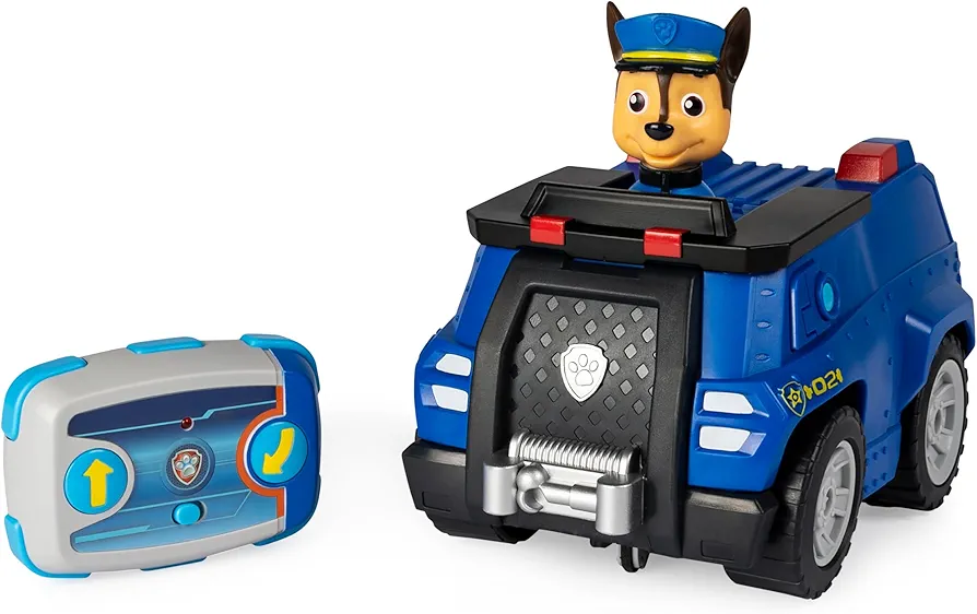 Paw Patrol, Chase Remote Control Police Cruiser with 2-Way Steering, for Kids Aged 3 and Up