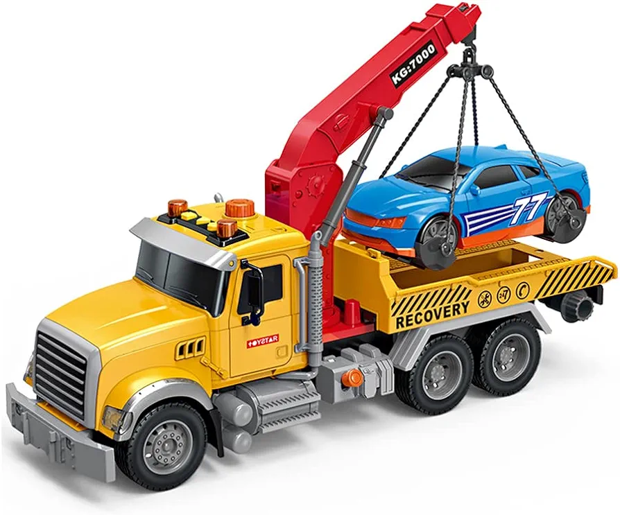 Rescue Tow Truck Toy Large,1/18 Boy Toy for Age 4 + Year Old,15"