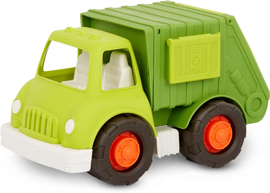 Battat- Wonder Wheels- Recycling Truck – Toy Garbage Truck – 3 Compartments For Waste Management- Toy Vehicle For Toddlers – Recyclable – Recycling Truck- 1 year +