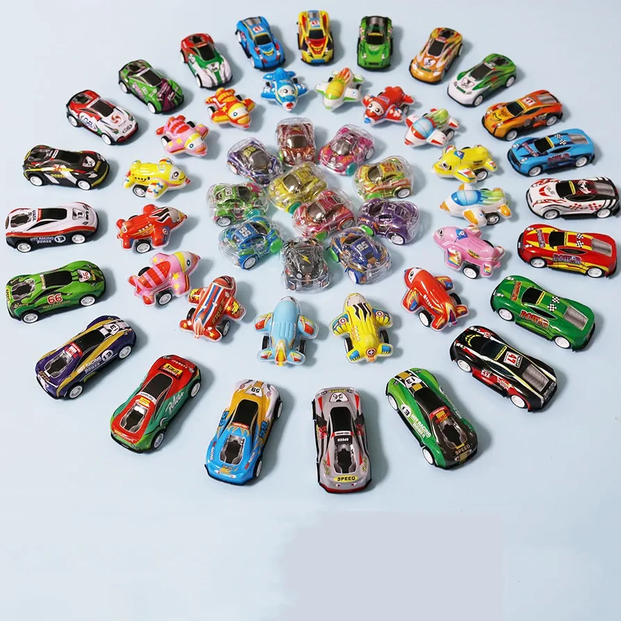 66 Pcs Mini Pull Back Cars,Toy Cars Party Favors for Kids,Small Race Cars Carnival Prizes Classroom Rewards,Treasure Prize Box Toys,Goodie Bag Stuffers for Boys Girls