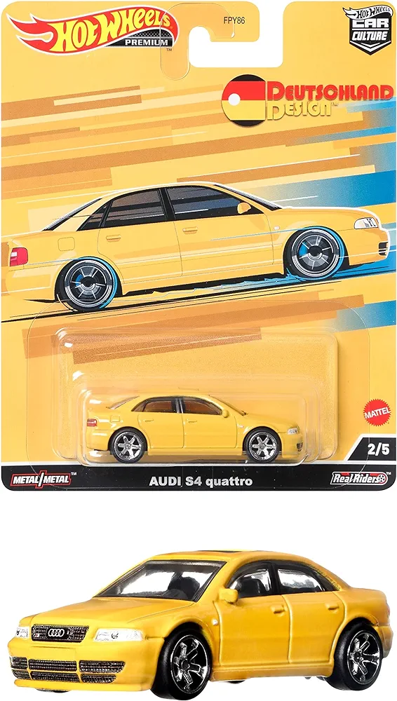 Hot Wheels Car Culture Circuit Legend, Premium 1:64 Scale Die-Cast Audi S4 Quattro, Collectable Vehicle