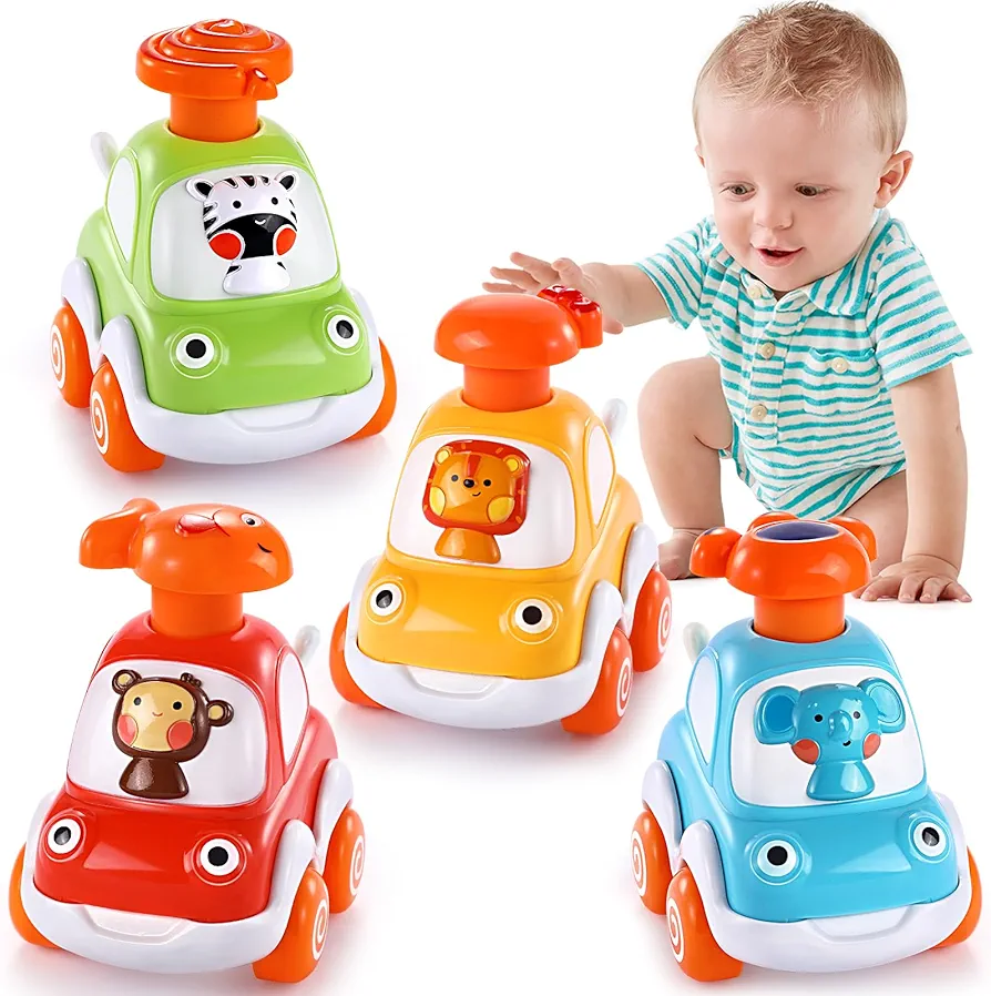 Cars Toys for 1 Year Old Boy Gifts Press and Go Toys Cars for Toddlers 1-3 Baby Toys 12-18 Months Toddler Toys for Ages 0-2 One Year Old Boy Toys 1st Birthday Gifts 2 3 Year Old Boy Girl Birthday Gift