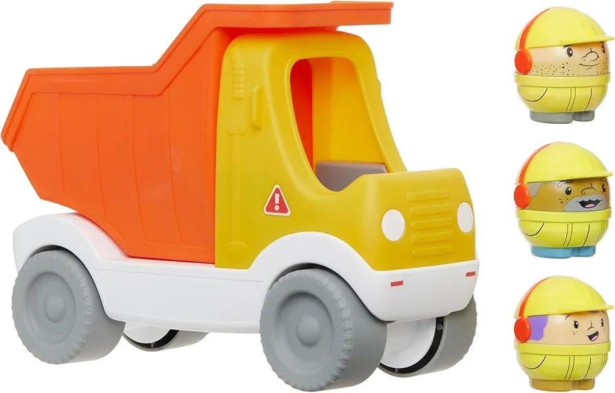 Little Tikes Toddle Tots Haul Away Dump Truck, Toddler Playset, Push- Along Dump Truck & 3 Character Figures for Pretend Play, Gift and Toy for Toddlers and Kids Girls Boys Ages 1-5 Years