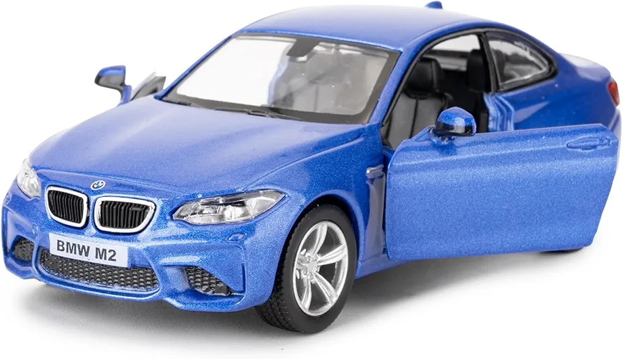 1:36 BMW M2 Toy Car, Diecast Pull Back Model Car, Collection Kids Toy for Aged 3 and up, Gift Blue