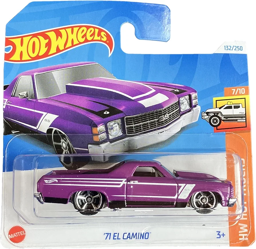 Hot Wheels El Camino (Purple), HW Hot Trucks 7/10, 1:64 Scale 132/250