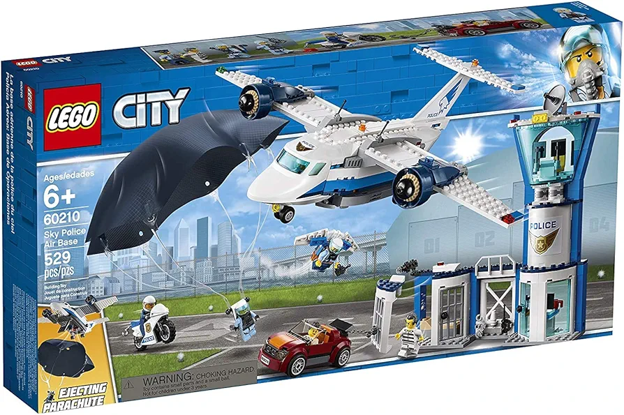 LEGO City Sky Police Air Base 60210 Building Kit (529 Pieces)