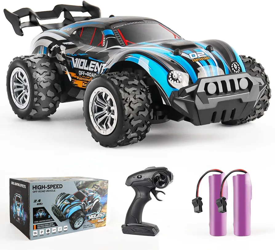 BEMITON Toy Gift for Boys Ages 5-7, 6-8, 9, 10, 11, 12 Year old - High-Speed Remote Control Car, 1:18 Scale Race Vehicle, 20+ Km/h, Best Birthday Gift for Kids