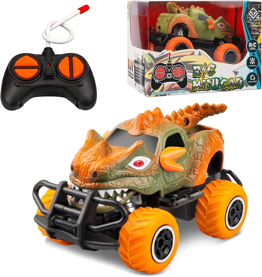 Remote Control Car for Boys 3-5, RC Car Toys for 3 4 5 6 Year Old Boys,4-Channel Off-Road Monster Trucks for Boys,1/43 Scale Remote Control Car for Girls 3-6,Toddlers Gifts for 3 4 5 6 Year Old Boys