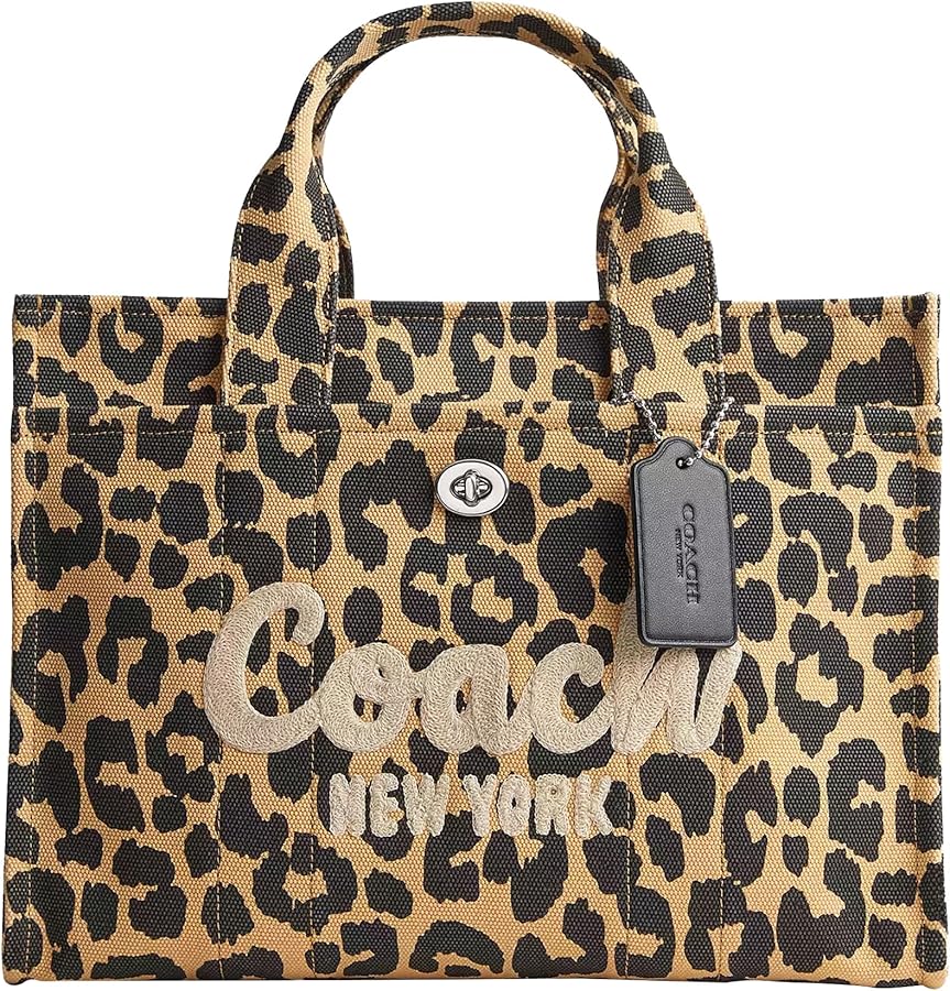 Coach Womens Leopard Cargo Tote