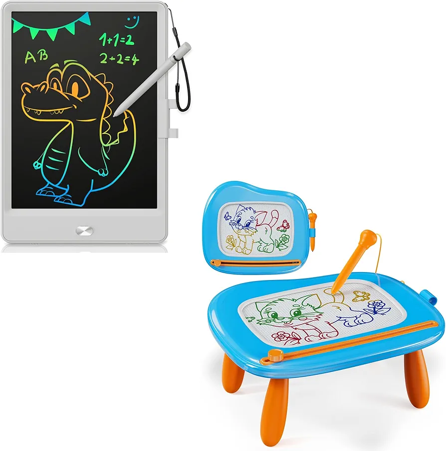 KOKODI 8.5-Inch LCD Writing Tablet, KOKODI Toys Gifts for 1 2 3 Years Old Girl, Sturdy Magnetic Drawing Board Sketch Doodle Pad