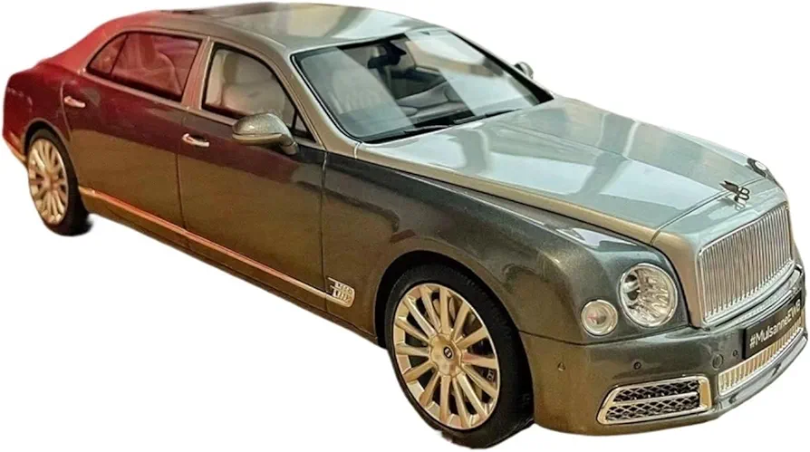 Scale Car Models for Bentley Mulsanne EWB 1:18 Alloy Simulation Car Model Collectible Metal Ornament Gift Toy Display Pre-Built Model Vehicles