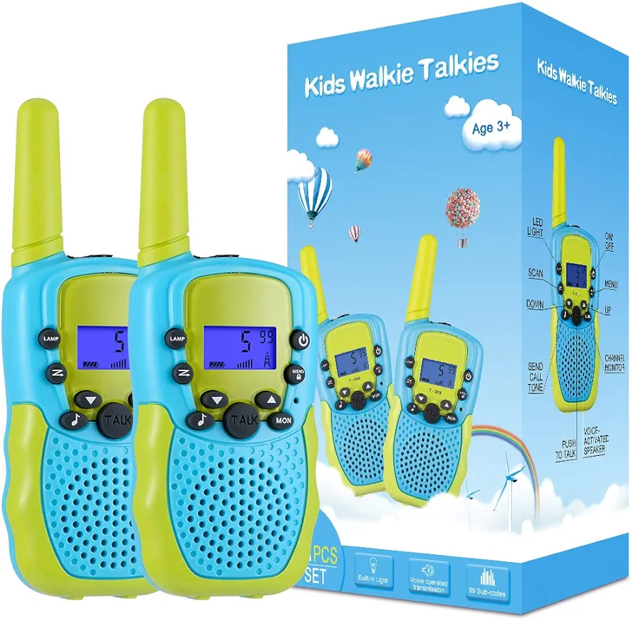 Selieve Toys for 3-12 Year Old Boys Girls, Easter Basket Stuffers, Walkie Talkies for Kids 22 Channels 2 Way Radio Toy with Backlit LCD Flashlight, 3 Miles Range for Outside, Camping, Hiking