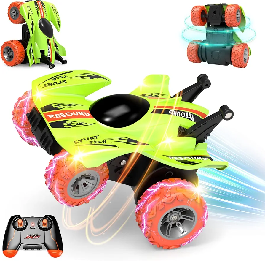 Remote Control Car for Kids RC Stunt Cars Toys for 3 4 5 6 7 8 Boys Toys Age 4-6 5-7 8-10 360° Rotating Remote Control Car for Boys 4-7 8-12 Ideal Gifts for Kids