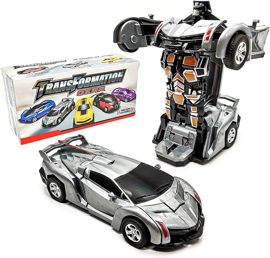 Toy Cars for 2-6 Year Old Boys, Friction Powered Car Truck Toys for 2-8 Year Old Boy, Transforming Toys Cars for Children, Most Popular Birthday Presents for Boys Age 2, 3, 4, 5, 6, 7