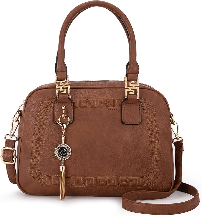 Montana West Small Top Handle Purse for Women Crossbody Satchel Handbag Barrel Bag