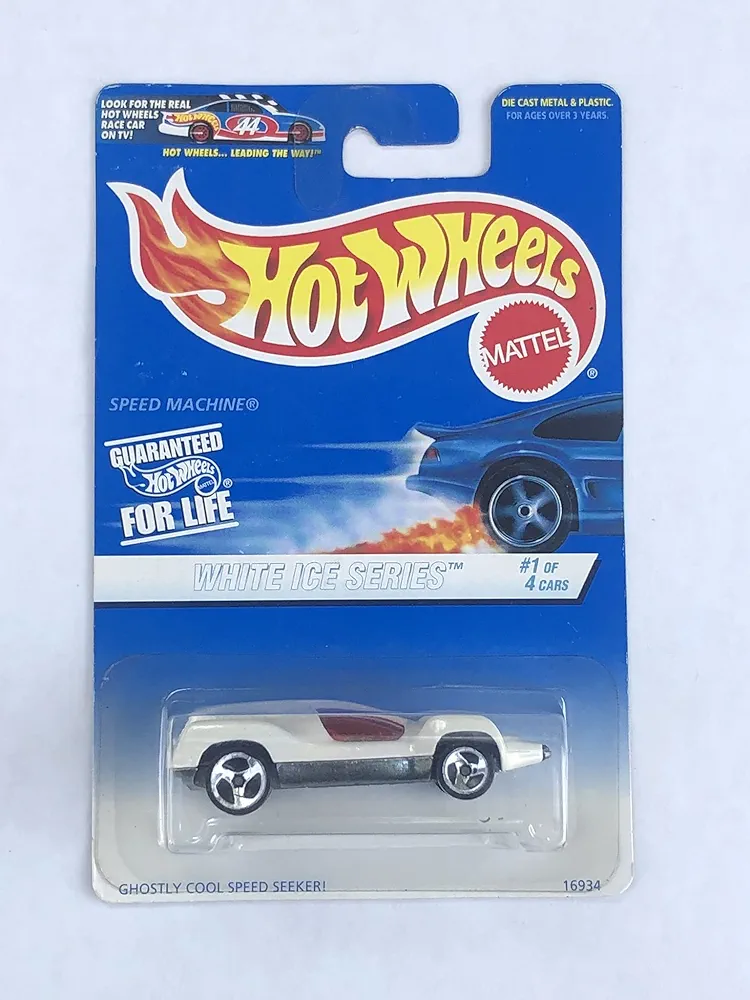 Hot Wheels -"Speed Machine" (#561) -"1997" White Ice Series (#1 of 4 Cars) New - Near Mint