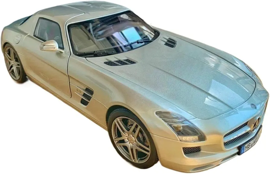 Scale Car Models for Mercedes Benz SLS 1:18 Alloy Classic Car Model Limited Edition Vehicles Car Fan Collectibles Pre-Built Model Vehicles