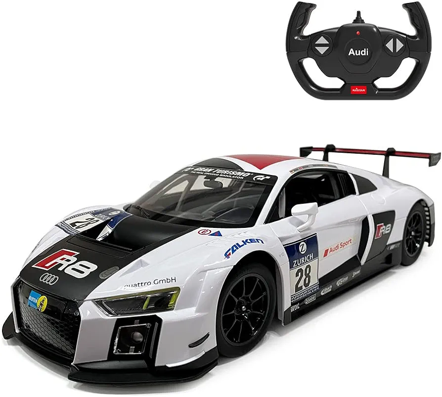 RASTAR Audi RC Car, 1/14 Audi R8 Performance Model Toy Car Sports Racing Remote Control Car for Adults Boys Girls Kids