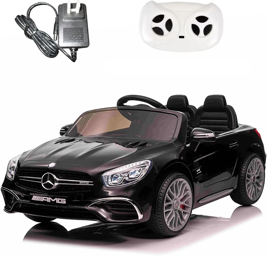 Ride on Car Electric Car for Kids with Remote Control,Music,2 Speeds,LED Lights,12V Ride on Toys Christmas Birthday Gifts for Toddlers