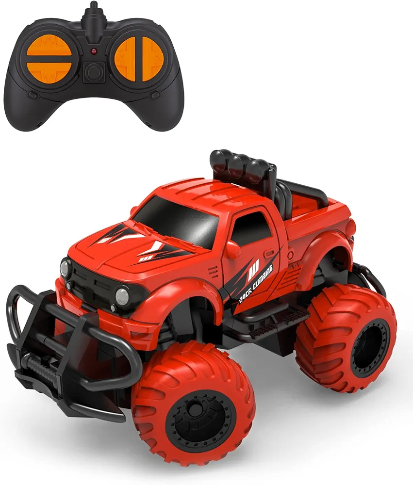 EHO Remote Control Car for Boys 4-7, Monster Truck Toys for 3 4 5 6 Years Old Boys, 2.4Ghz Rc Car Boys Toys Age 4-5, 1/43 Mini Car Toy for 3 4 5 6 Years Old Boys Girls Gifts for 3-6 Years Old