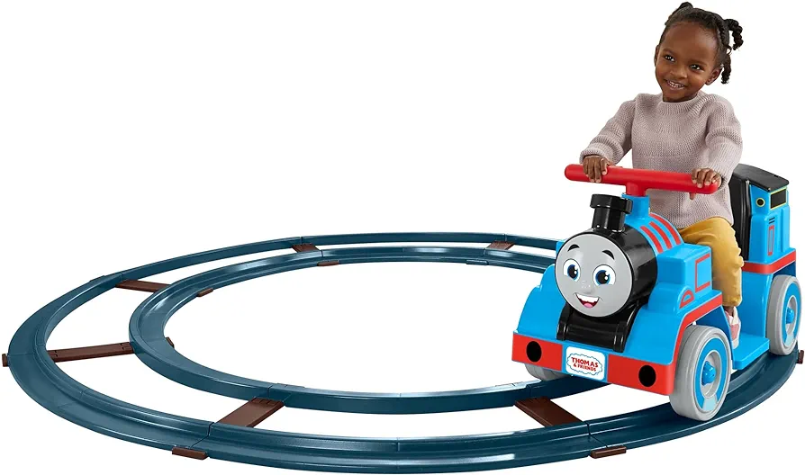 Power Wheels Thomas & Friends Ride-On Train, Thomas with Track, Battery-Powered Toddler Toy for Indoor Play Ages 1+ Years​