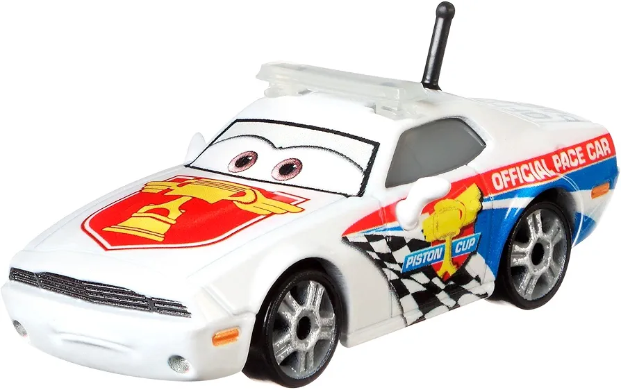 Disney Cars Toys Pat Traxson, Miniature, Collectible Racecar Automobile Toys Based on Cars Movies, for Kids Age 3 and Older, Multicolor