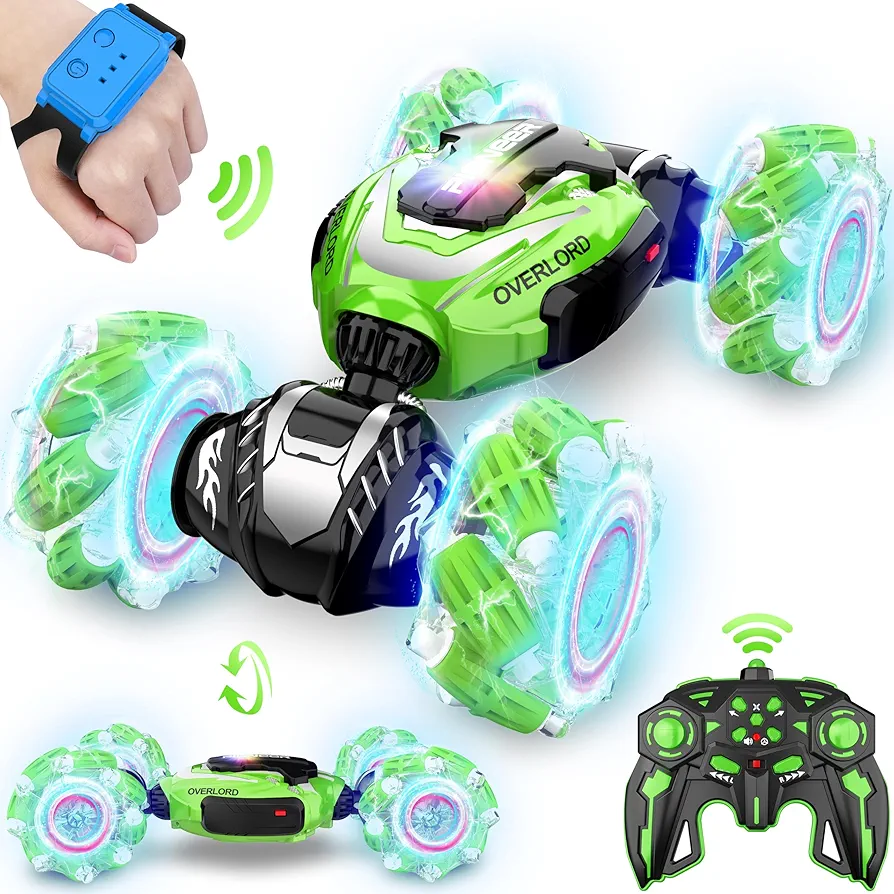 Remote Control Car, Gesture Sensing RC Stunt Car, 4 WD Transform Off Road for Rotating, 2.4Ghz Hand Controlled & Remote Control Twister Cars, RC Cars for Kids Boys Girls Toy Gift Age 6 7 8 9+ yr