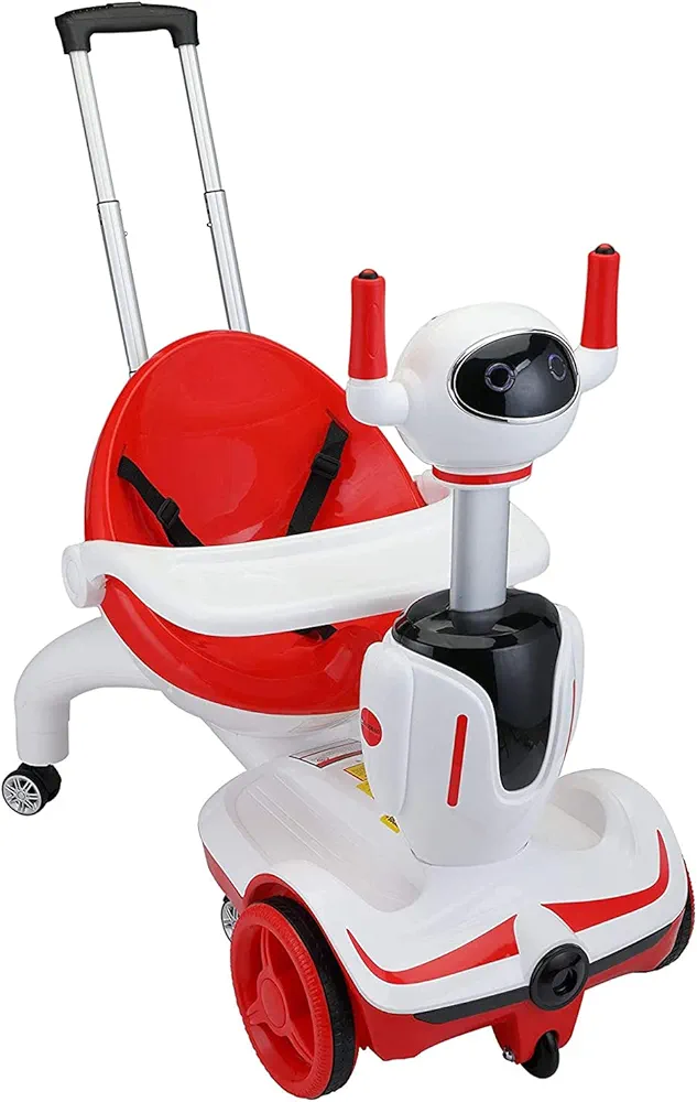 TOBBI Three-in-one Kid?¡¥s Electric Robot Buggy Toy Car Vehicle Children?¡¥s Carriage w/Remote Control (Ruby)