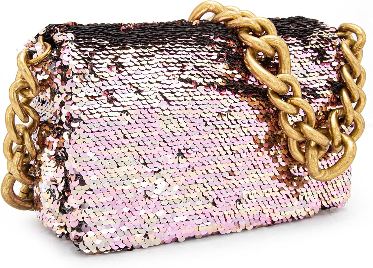 Montana West Small Evening Purse for Women Sequin Handbag Bling Sparkly Purse Clutch Shoulder Bags