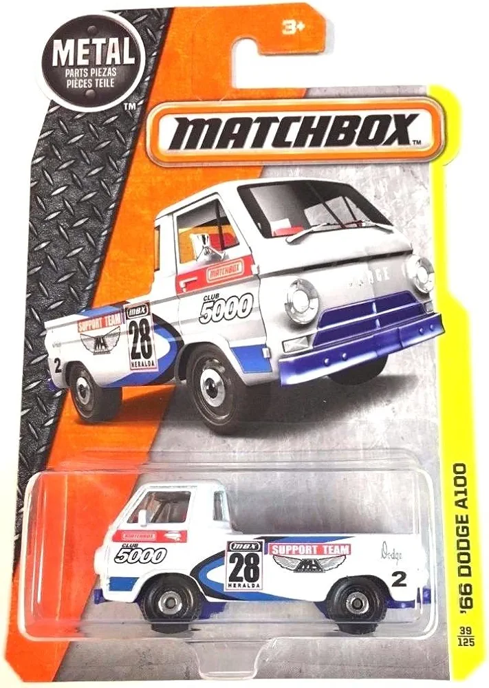 2016 Matchbox MBX Construction 39/125 - '66 Dodge A100 (White)