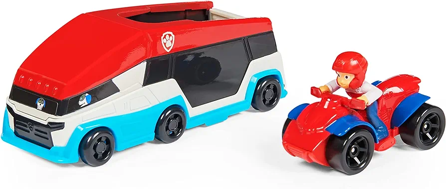 Paw Patrol, True Metal PAW Patroller Die-Cast Team Vehicle with 1:55 Scale Ryder ATV Toy Car, Kids Toys for Ages 3 and up